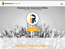 Tablet Screenshot of insurancerevenue.com